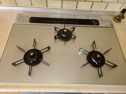 西小山で新しいガスコンロに交換した写真