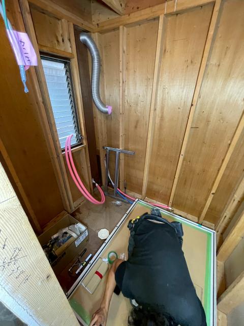 西小山ユニットバス交換工事設備工事写真2