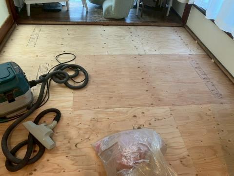 目黒区腹町で琉球畳の下地を修理した写真