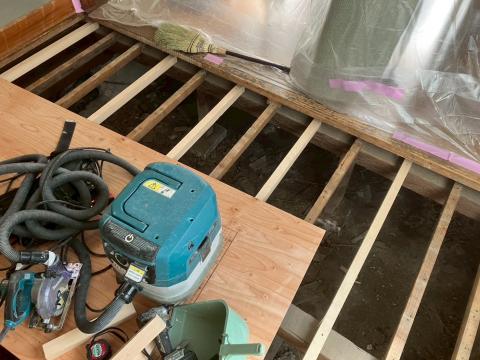 目黒区原町で琉球畳交換で下地もやり替えする写真