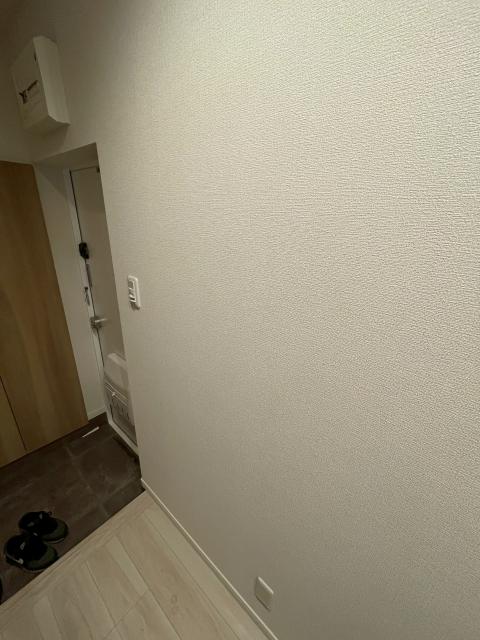 品川区大崎のマンションの廊下に姿見をつける前の写真