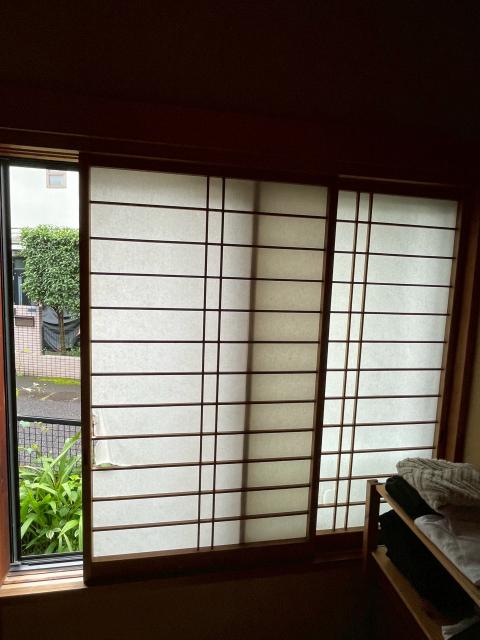 品川区西大井で既存の障子写真