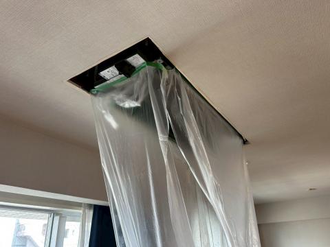 武蔵小山賃貸マンションで天井埋込型のエアコン既存の写真