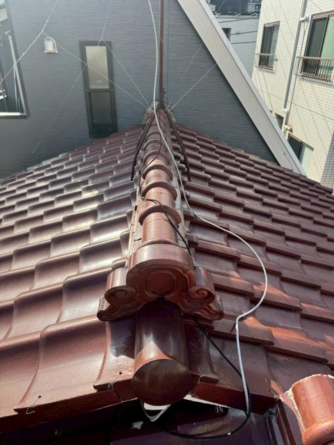 戸越で雨漏り調査、瓦屋根の写真5