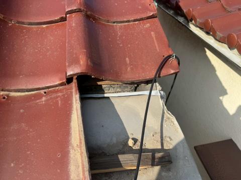 戸越で雨漏り調査、瓦屋根の写真2