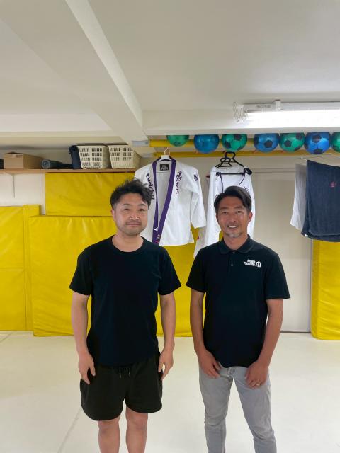 武蔵小山にある高田道場さんの館長佐藤さんと社長の写真