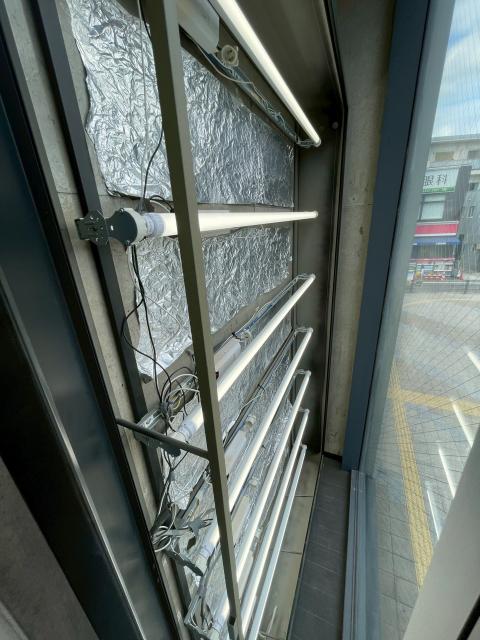 武蔵小山駅前でしかの看板照明をリニューアルした写真