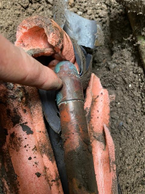 品川区小山台で漏水調査実施