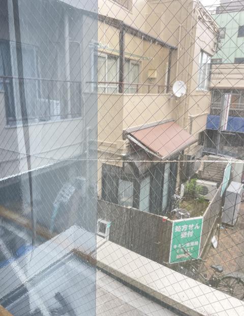 目黒区の武蔵小山テナントビルでフィルムによる熱割れ