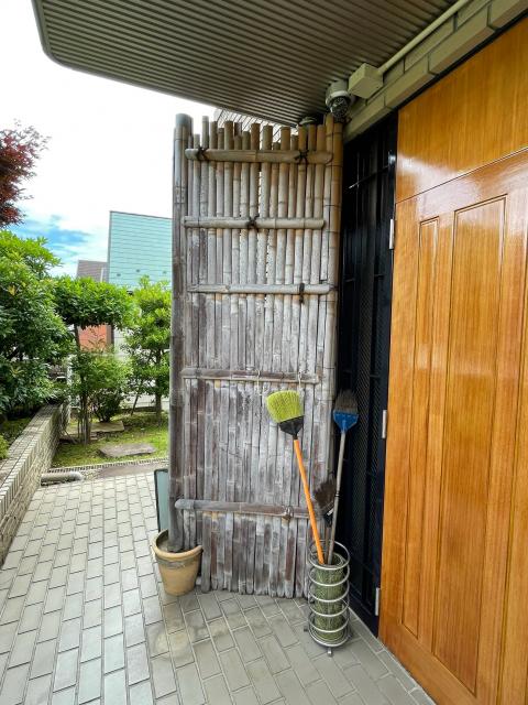 目黒区中目黒既存の竹垣フェンス