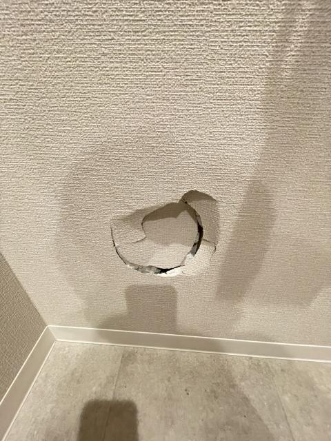 品川区の中古マンションのトイレ壁穴の写真