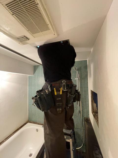 武蔵小山　作業中の写真