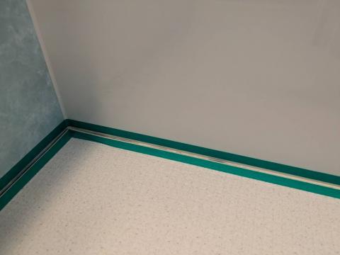 品川区武蔵小山のマンションのお風呂場の養生した写真
