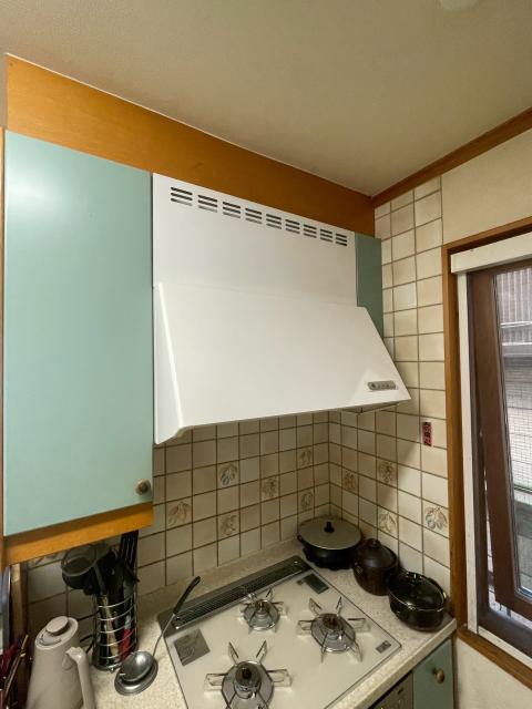 品川区小山でレンジフードの不具合調査の既存写真