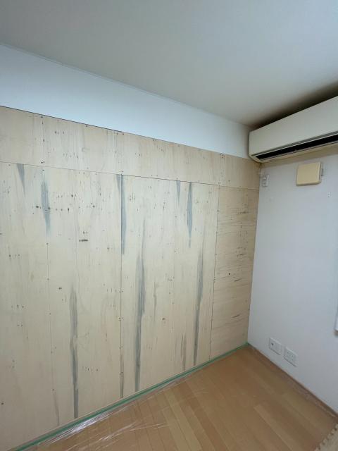 品川区小山台で1部屋を2部屋に造作して間仕切りした写真