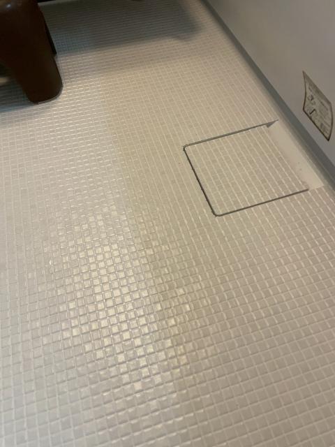 品川区戸越で浴室ユニットバスの床破損補修後全体写真