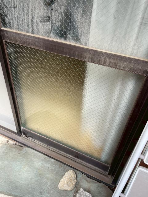 品川区中延で熱割れ硝子交換を終えた写真