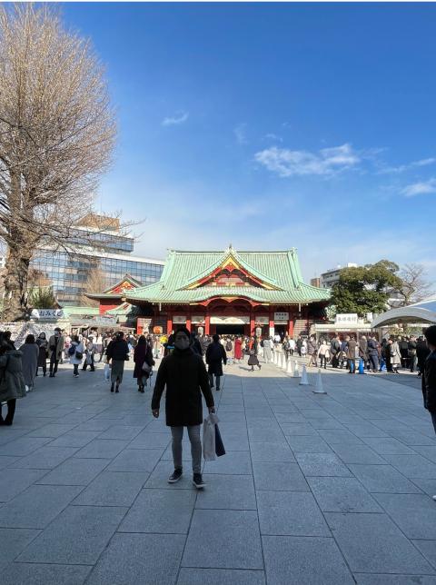神田明神にお参りに写真