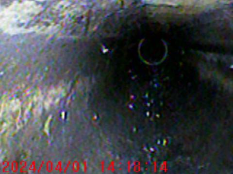 地中配管カメラでの調査写真