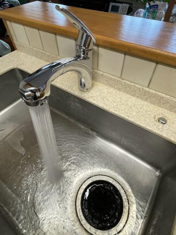 品川区小山で使用年数20年超えたキッチン水栓