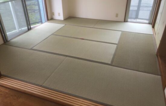 品川区荏原のマンションで15年使われた畳の表替えをしました