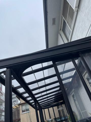 品川区西五反田でサンルームの屋根張替え写真