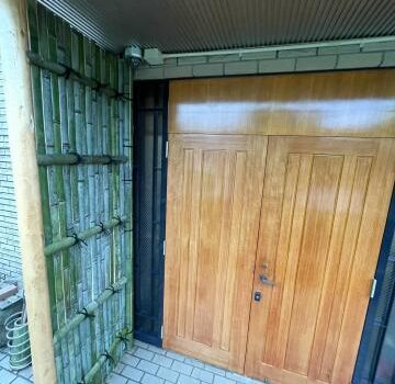 目黒区中目黒の一戸建てで玄関脇の竹垣フェンスの交換工事をご依頼いただきました