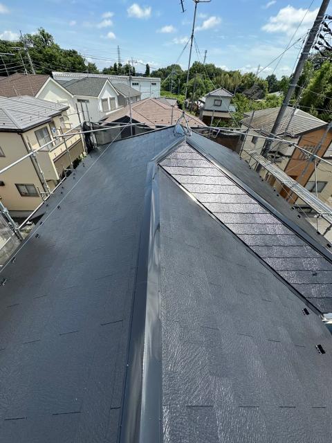 屋根塗装後の写真
