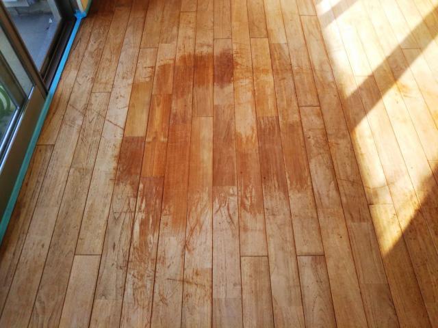 品川区西五反田で床劣化修復前既存写真