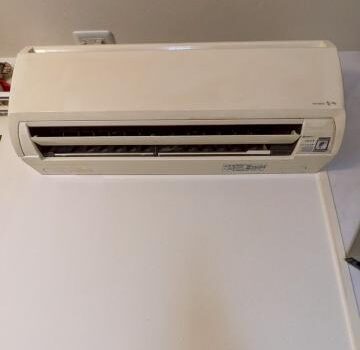 品川区小山で三菱霧ケ峰のエアコンクリーニングをしました