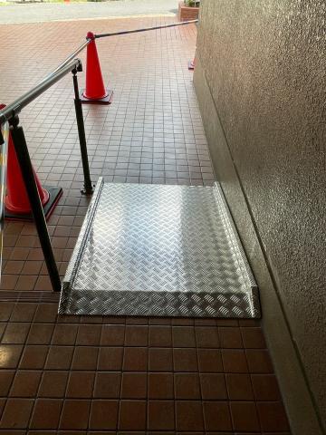 品川区小山台のマンション入り口スロープ設置完成写真