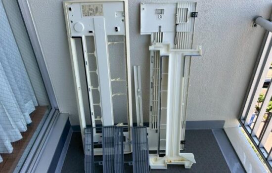 武蔵小山にある賃貸マンションでエアコンの洗浄をしました