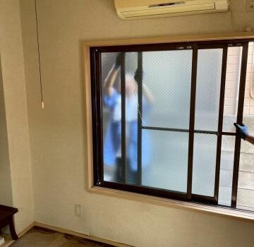 品川区中延で熱割れによるガラスを火災保険適用で交換しました