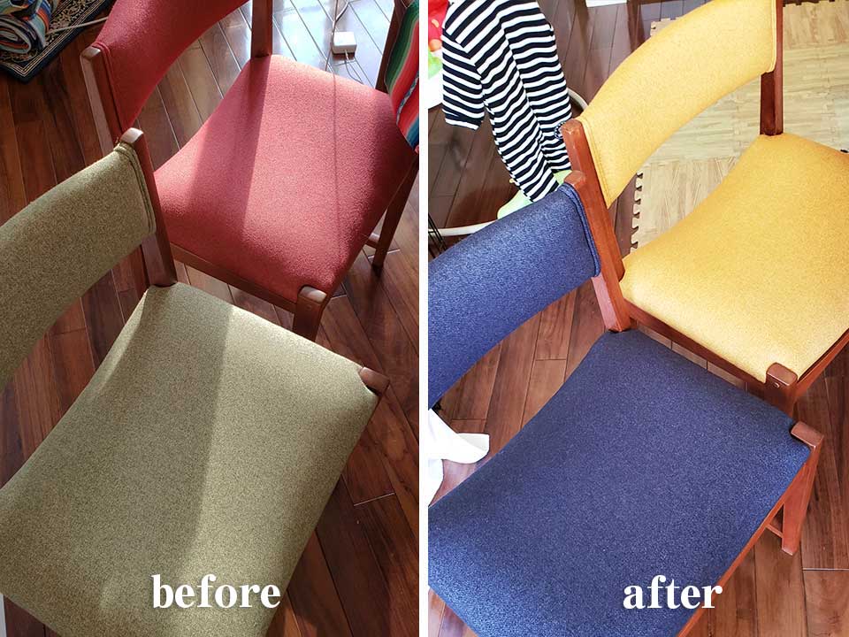 生地の張替え写真