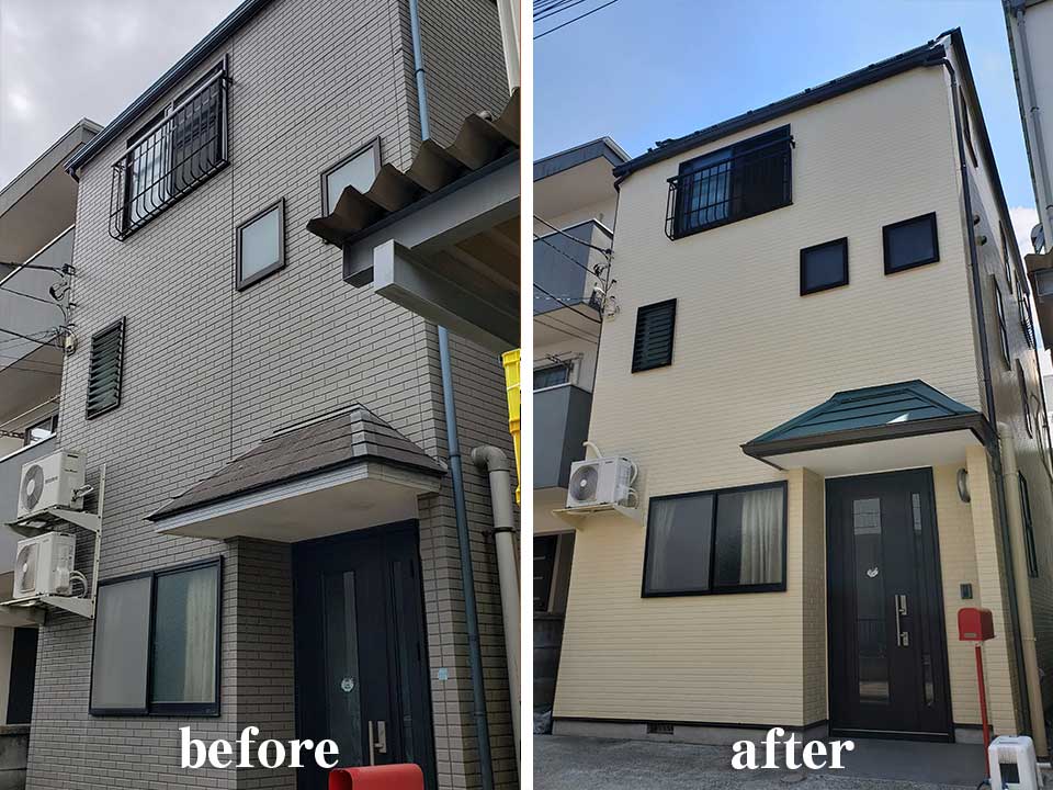 お家の外装改修工事写真