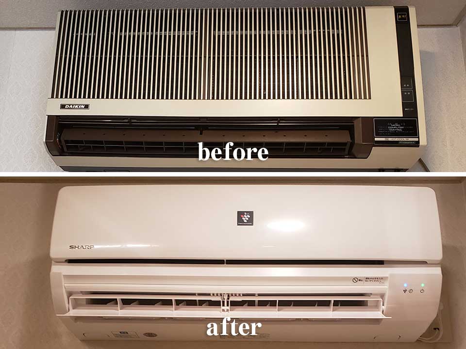 エアコン交換工事写真