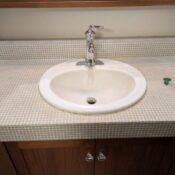 品川区小山で取り替えたポップアップ水栓写真