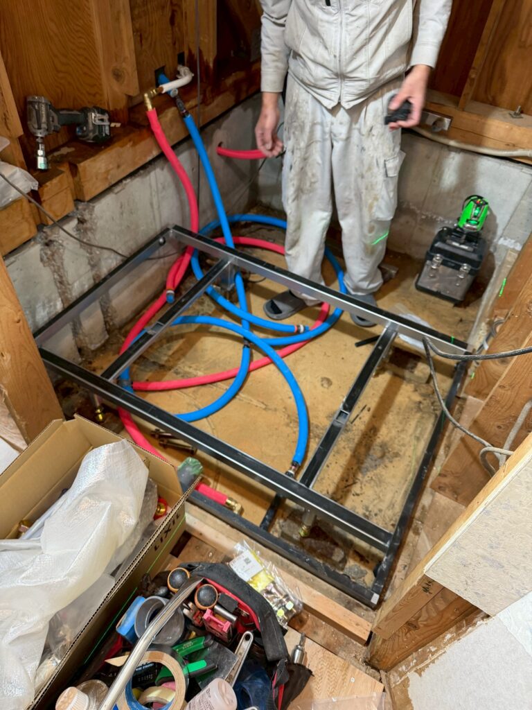 品川区で床上浸水した自宅解体後浴室リフォーム写真