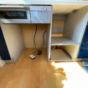 品川区荏原で収納棚造作前写真