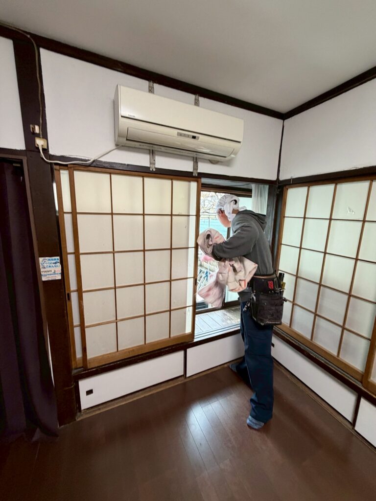 品川区小山台で既存エアコン写真