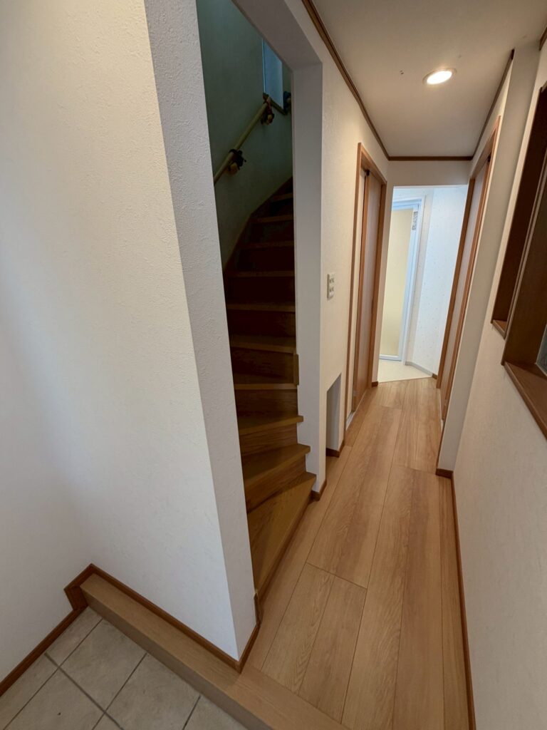 品川区で床上浸水した1階廊下部分の復旧完成写真