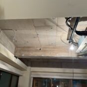 品川区五反田駅近くのジムスケルトン天井写真