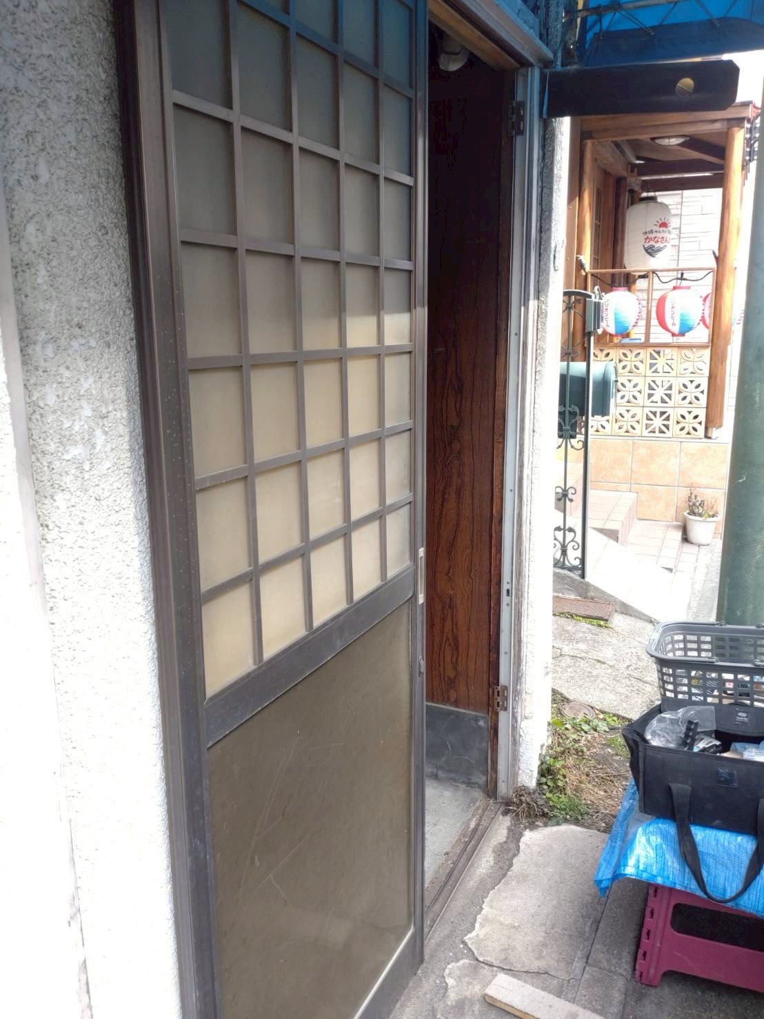 品川区小山台で引き戸既存写真