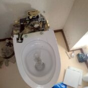 目黒区原町賃貸マンションタンクレストイレ交換工事写真