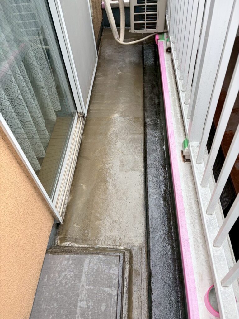 品川区小山でベランダ防水全体既存写真