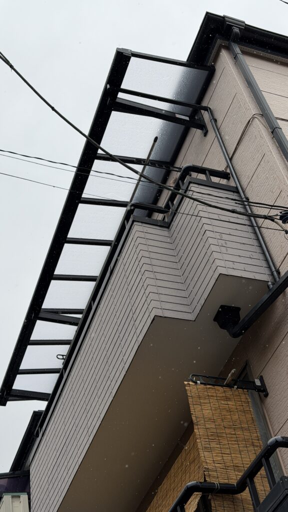 目黒区目黒本町で庇設置完成写真