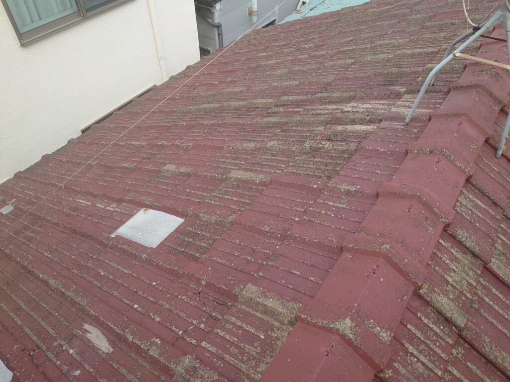 目黒区目黒本町のセメント瓦既存写真