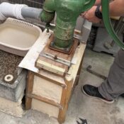 品川区小山で井戸の劣化した部品交換した写真