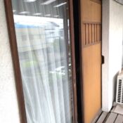 目黒区下目黒で動かないガラス戸の既存写真