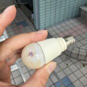 西小山賃貸マンション共用部球切れした電球の写真